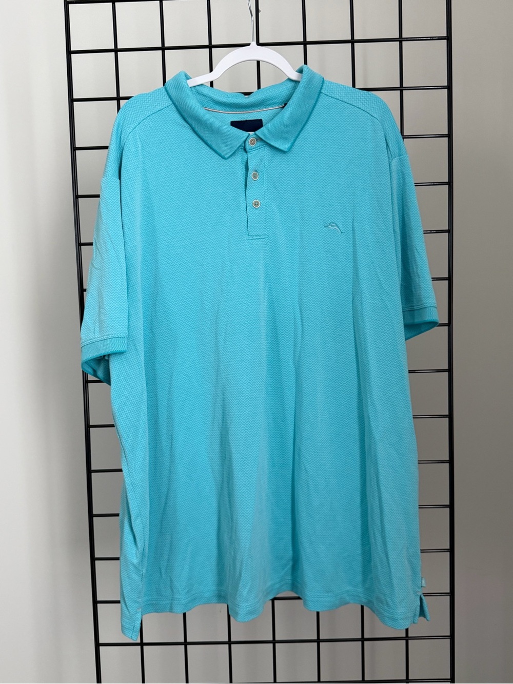 Tommy Bahama Men's Polo in Turquoise Blue